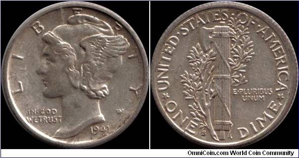 1941-S Dime