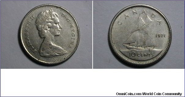 Canada 1971 10 Cents 