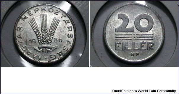 Hungry 1986 20 Filler KM# 573 
