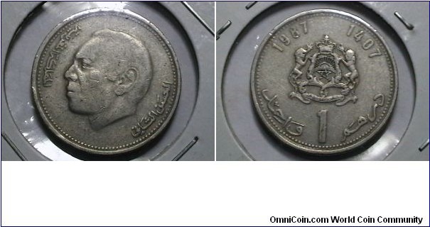 Marocco 1986 1 Dirham KM# 88 