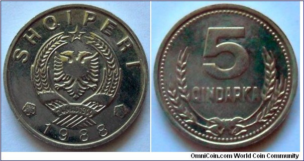 5 qindarka.
1988