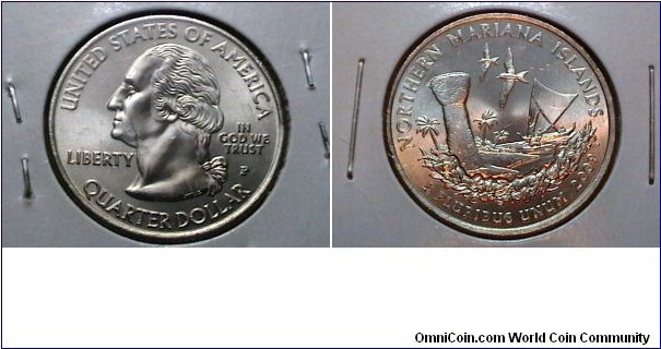 U.S. 2009-D 25 cents Mariana Islands