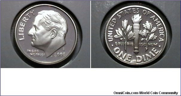 U.S. 2003-S Silver Proof 10 Cents 