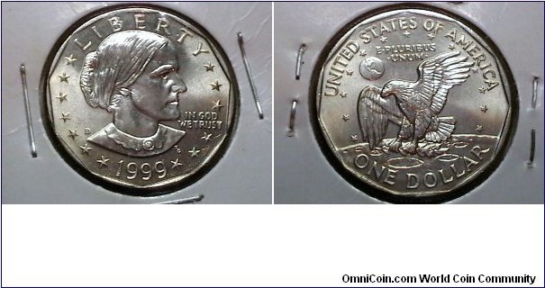 U.S. 1999-D 1 Dollar Susan B. Anthondy 