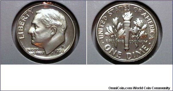 U.S. 1978-S Clad Proof 10 Cents obv.