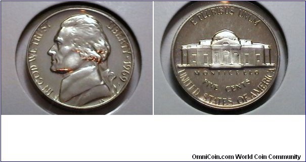 U.S. 1969-S Proof 5 Cents 