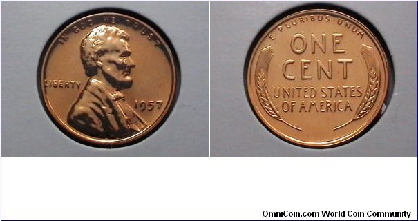U.S. 1 Cent Lincoln Wheat Proof