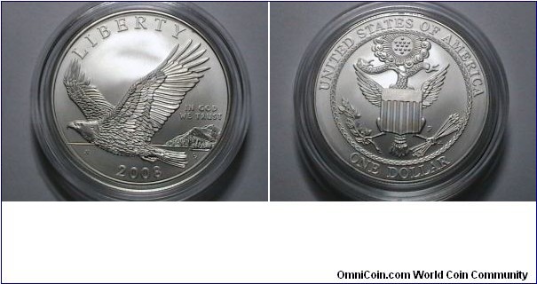 U.S. 2008-P Unc. Bald Eagle comm. 