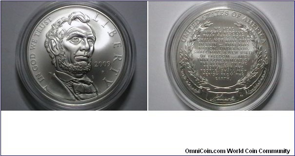 U.S. 2009-P Unc. Lincoln comm. 