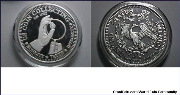 2008 Silver Club Medal US Coin Collecting 