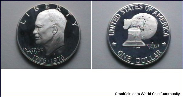 U.S. 1776-1976-S  Clad Proof 1 Dollar obv.