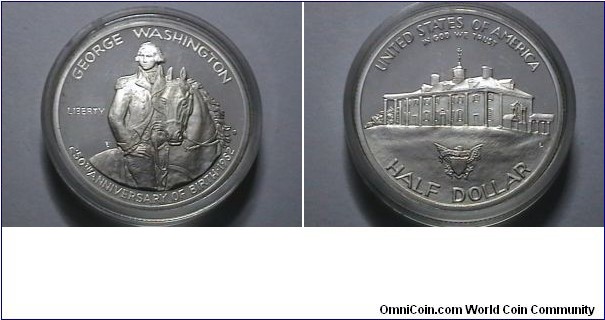 U.S. 1982-S 50 Cents Silver Geroge Washington comm. 