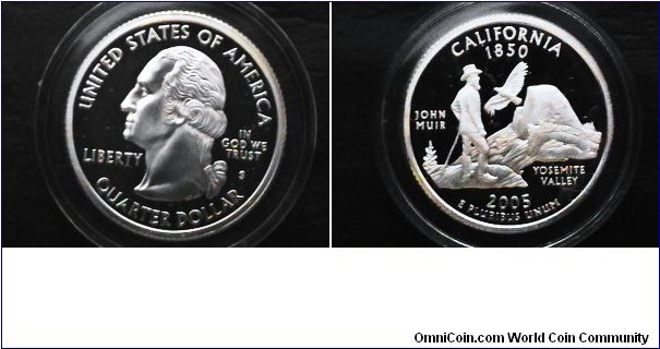 U.S. 2005-S Silver Proof 25 Cents California Quarter 