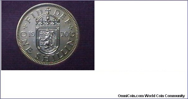 Great Britain Proof 1970 1 Shilling (Scottish) KM# 905 