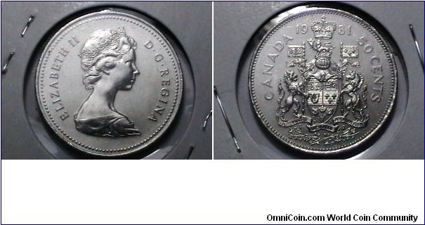 Canada 1981 50 Cents KM# 75.3 