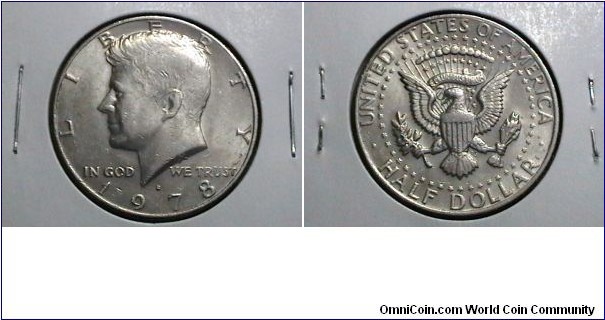 U.S. 1978-D 50 Cents Kennedy Half KM# A202a 