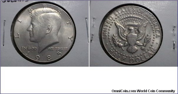 U.S. 1985-D 50 Cents Kennedy Half KM# A202a 