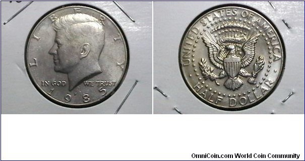 U.S. 1985-P 50 Cents Kennedy Half KM# A202a 