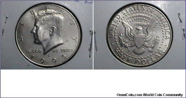 U.S. 1995-D 50 Cents Kennedy Half KM# A202a 