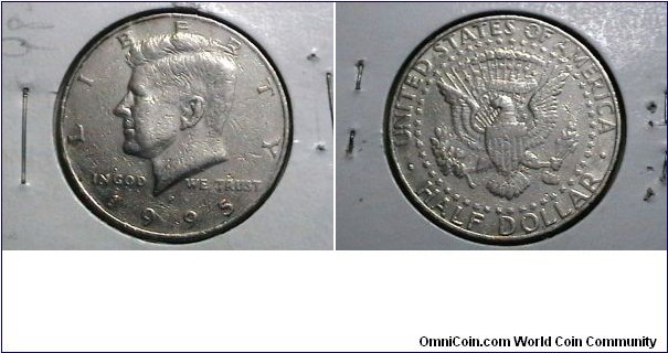 U.S. 1995-P 50 Cents Kennedy Half KM# A202a 