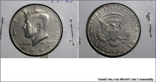 U.S 1997-D 50 Cents Kennedy Half KM#  A202a 