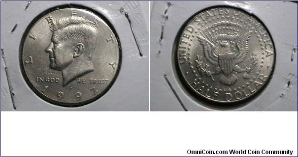 U.S 1997-P 50 Cents Kennedy Half KM#  A202a 