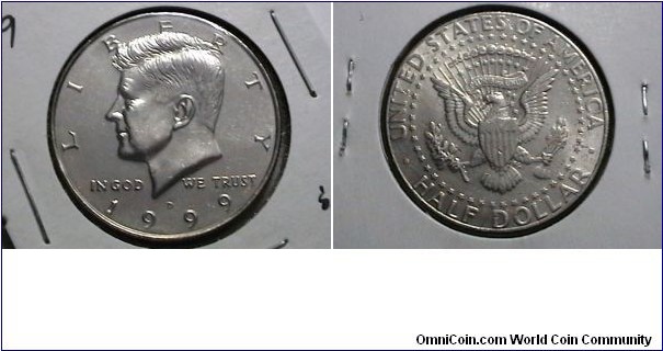 U.S 1999-P 50 Cents Kennedy Half KM#  A202a 