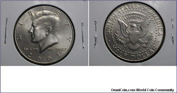 U.S 2003-D 50 Cents Kennedy Half KM#  A202a 