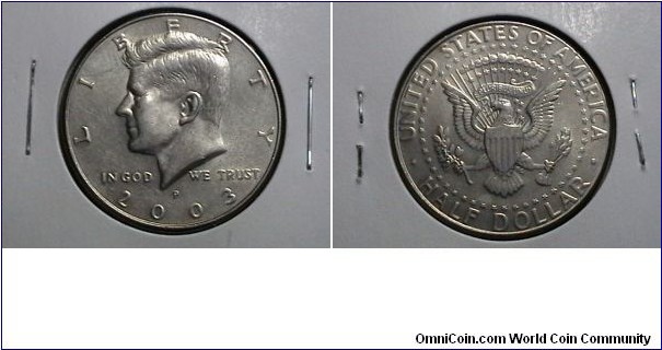 U.S 2003-P 50 Cents Kennedy Half KM#  A202a 