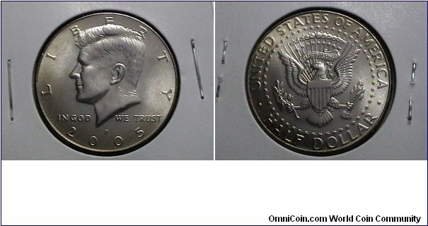 U.S 2005-P 50 Cents Kennedy Half KM#  A202a o