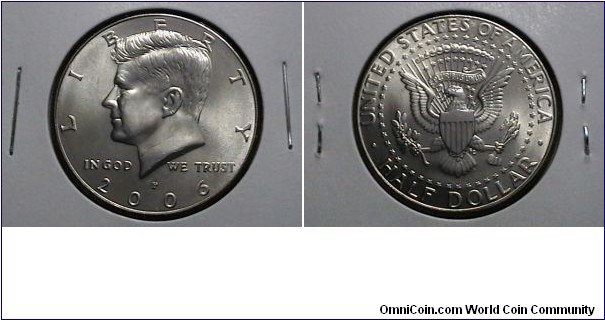 U.S 2006-P 50 Cents Kennedy Half KM#  A202a 