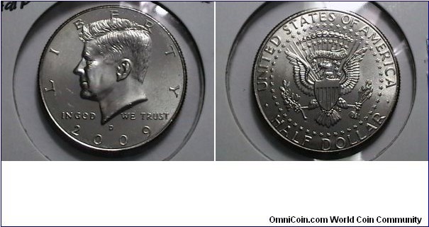 U.S 2009-D 50 Cents Kennedy Half KM#  A202a 