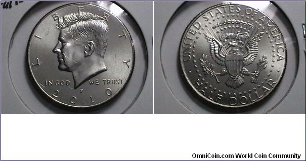 U.S 2010-P 50 Cents Kennedy Half KM#  A202a 