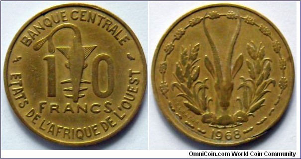 10 francs.
1968