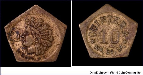 Quintera mining company token, steer counterstamp.