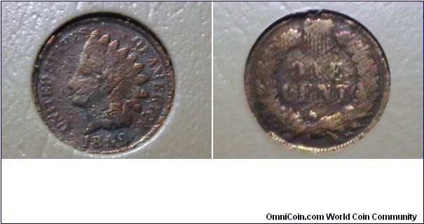 U.S. 1899 1 Indian Head Cent KM# 90a 