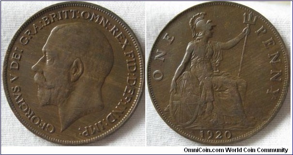 1920 penny vf