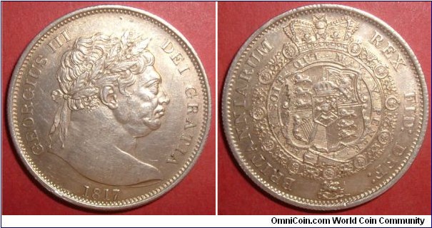 George III. Halfcrown 1817