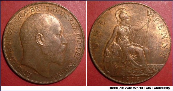 Edward VII. Penny 1908