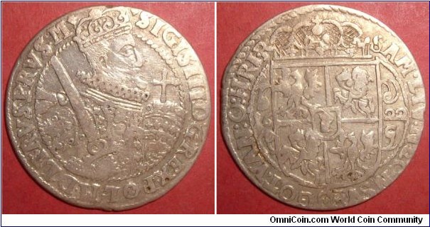 Sigismund III. Ort, 1/4 Thaler 1622