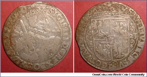 Sigismund III. Ort, 1/4 Thaler 1623