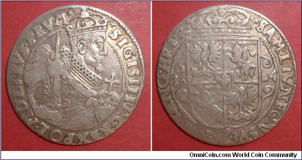 Sigismund III. Ort, 1/4 Thaler 1624