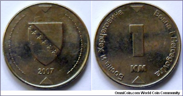 1 konvertable marka.
2007, Bosnia and Herzegovina