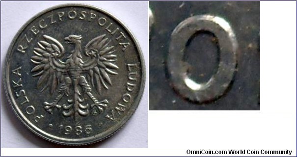50 groszy.
1986, Variety 