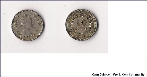 Denomination:.10¢
Weight:2.40g	Alloy:Cupronickel
Diameter:17.00mm
Ruler:Elizabeth II	
Obverse:Bust of Queen Elizabeth II	
Obverse Designer:Cecil Thomas	Reverse:Denominationwithin circle, date below	
Edge:Reeded	Shape:Circular	Mintage:200,000
