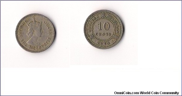 Denomination:.10¢
Weight:2.40g	Alloy:Cupronickel
Diameter:17.00mm
Ruler:Elizabeth II	
Obverse:Bust of Queen Elizabeth II	
Obverse Designer:Cecil Thomas	Reverse:Denominationwithin circle, date below	
Edge:Reeded	Shape:Circular	
Mintage:50,000
