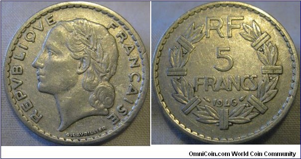 5 franc, 61.332.000 minted 