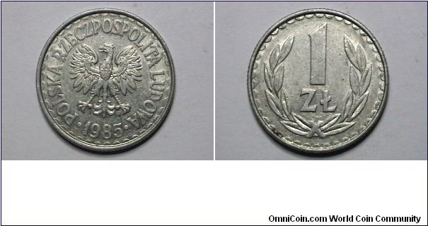 Poland 1985-MW 1 Zloty Y# 49.2 Thanks Henry12