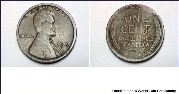 U.S. 1919-P 1 Cent KM# 132 