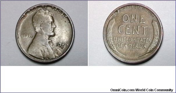 U.S. 1925-D 1 Cent KM# 132